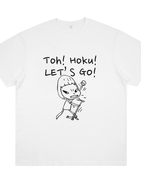 奈良美智Yoshitomo Nara趣味男女日系纯棉印花短袖男女二次元t恤