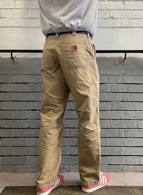 正品现货 Carhartt B151卡哈特皮标直筒宽松工装裤水洗休闲长裤潮