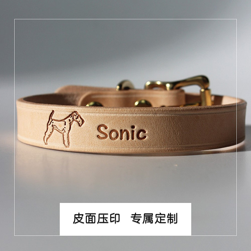 皮革项圈类制品印制服务链接 宠物狗猫图案中英文数字电话可印