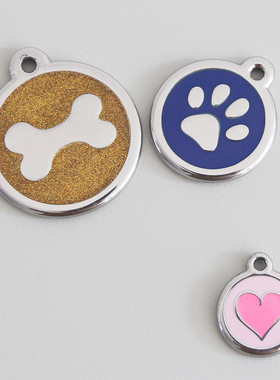 澳洲RedDingo宠物犬猫姓名牌不锈钢彩色瓷釉狗牌挂饰项圈装饰挂件