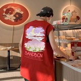 TW7137P28重磅背心直播品质无袖背心无袖T男士篮球t恤个性运动，男装T恤，星座510A-5