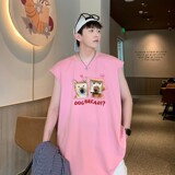 TW7149P28重磅250克直播品质无袖背心无袖T男士篮球t恤个性运动，男装T恤，星座510A-5
