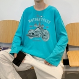 TC4003P32秋季2023新款中性百搭圆领长袖上衣宽松T恤打底衫潮，男装T恤，星座510A-5