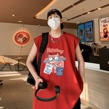 TW7156P28重磅250克直播品质多巴胺色系无袖背心无袖T男士篮球t恤，男装T恤，星座510A-5