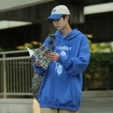 L5428P50秋新品连帽印花宽松棉卫衣长袖外穿卫衣潮牌男装男士外套，男装卫衣，星座510A-5