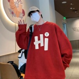 YJ7275P45直播品质重磅麂皮绒卫衣圆领男上装开叉下摆卫秋冬卫，男装卫衣，星座510A-5