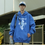 L6211P50秋新品连帽印花宽松棉卫衣长袖外穿卫衣潮牌男装男士外套，男装卫衣，星座510A-5