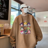 YJ7279P45直播品质重磅麂皮绒卫衣圆领男上装侧开叉下摆卫秋冬卫，男装卫衣，星座510A-5