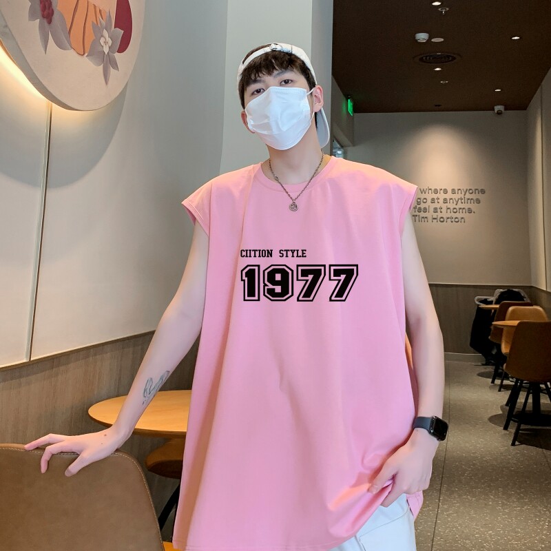 TW7004P28重磅250克直播品质无袖背心无袖T男士篮球t恤个性运动,男装T恤,星座510A-5