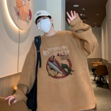 YJ7277P45直播品质重磅麂皮绒卫衣圆领男上装侧开叉下摆卫秋冬卫，男装卫衣，星座510A-5