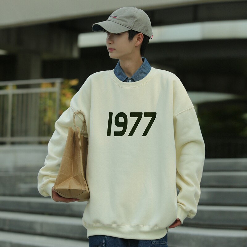 Y5351P40秋新品打底衫圆领印花卫衣棉卫衣长袖打底T卫衣潮牌男装,男装卫衣,星座510A-5