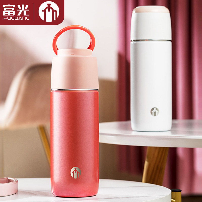 富光茶马仕保温杯女士高颜值316不锈钢带盖可喝水杯子便携男学生
