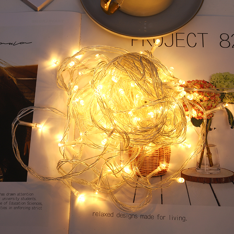 圣诞节户外防水灯led灯10米公母插节日树上亮化大型圣诞树装饰灯