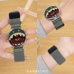 丹灵公主适用华为gt6表带女watchgt5高级感手表gt5新款gt4女表带gt3编织pro女款gt2智能女士gt夏天男女通用款