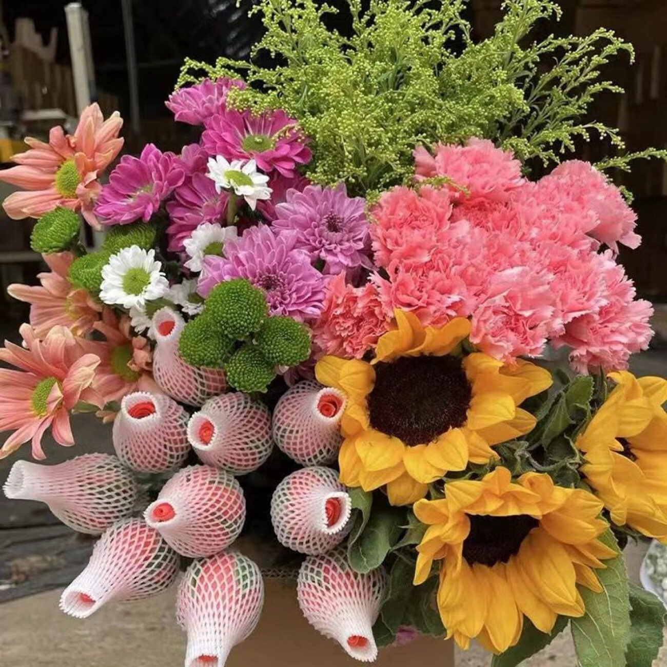 【混搭花束9.9】基地鲜花香水百合玫瑰康乃馨向日葵花束昆明直发
