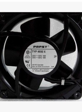 德国EbmPapst 4656X 12038 230V 18W 全铁叶耐高温散热风扇 12CM