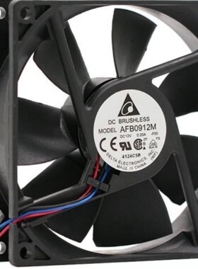 台达 AFB0912M 12V 0.2A 2线 9CM/厘米 机箱 大风量 风扇90*90*25