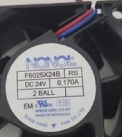 南韩 NONOI F6025X24B-RS 6025 24v 0.17A 变频器散热风扇
