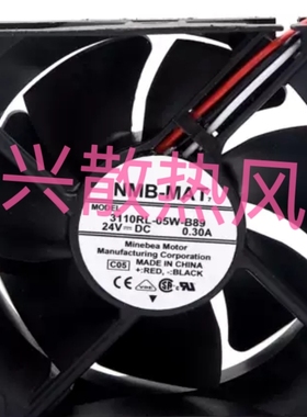 NMB 8025 24V 0.30A型号3110RL-05W-B89变频器散热风扇