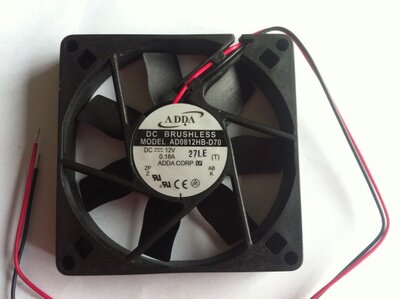 全新ADDA双滚珠8CM 超静音机箱电源风扇12V 018A AD0812HB-D70