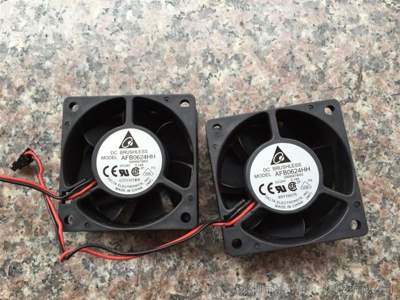 台湾台达DELTA AFB0624HH 6025 24V 0.14A 电源风扇 变频器风扇