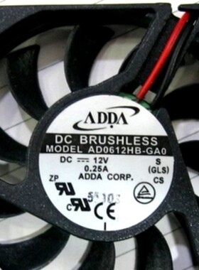 台湾ADDA全新原装风扇 6CM 6010 12V 0.25A AD0612HB-GA0