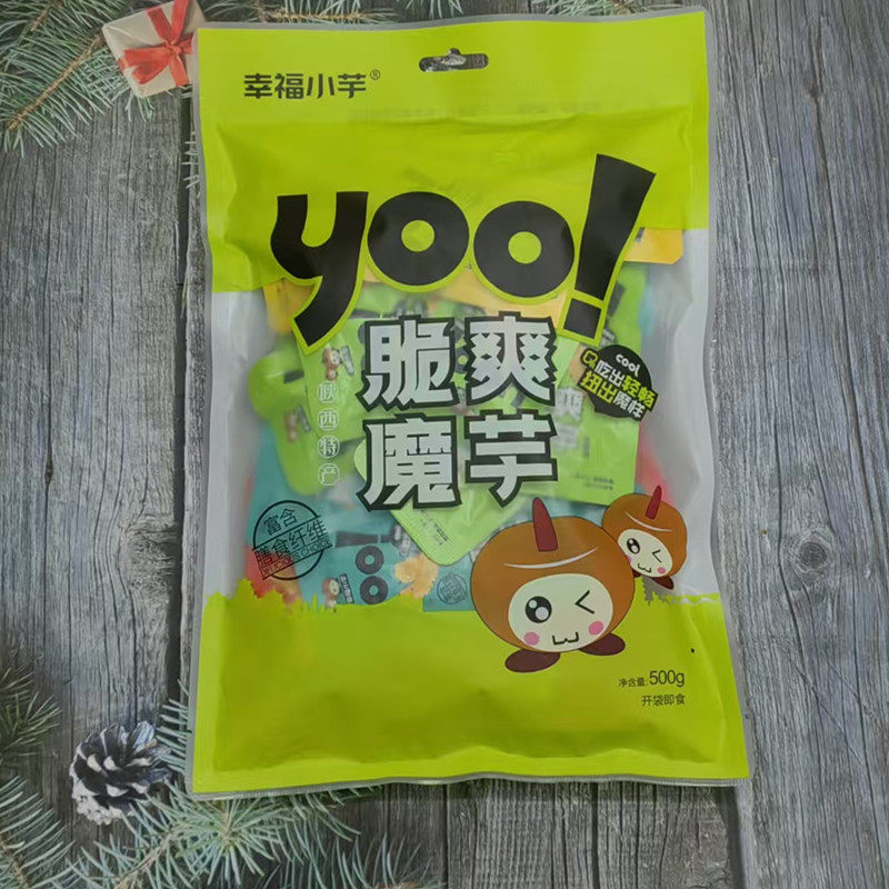 悠源魔芋干幸福小芋脆爽魔芋雪魔芋丝爽零食小吃陕西安康特产500g