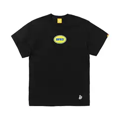 # Fr2 Oval Logo Summer New Trendy Versatile Round Neck Pure Cotton Black and White Short Sleeve T-Shirt Couple Outfit Long Sleeve