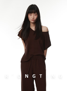 绒汀 RONGTONG 【极简穿搭】莱赛尔/上衣T/阔腿裤