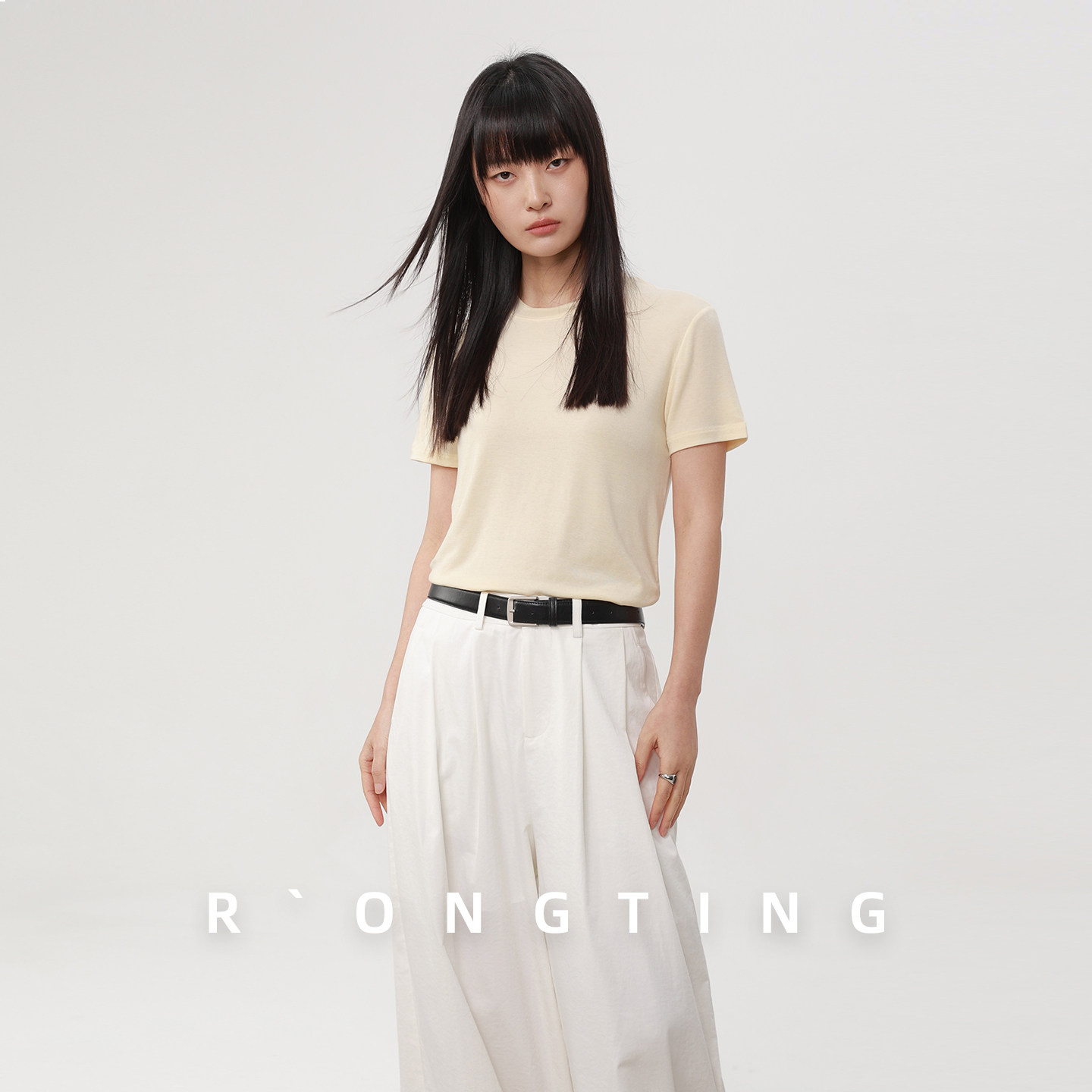 绒汀 RONGTONG 【零感超软弹】莫代尔+桑蚕丝T恤