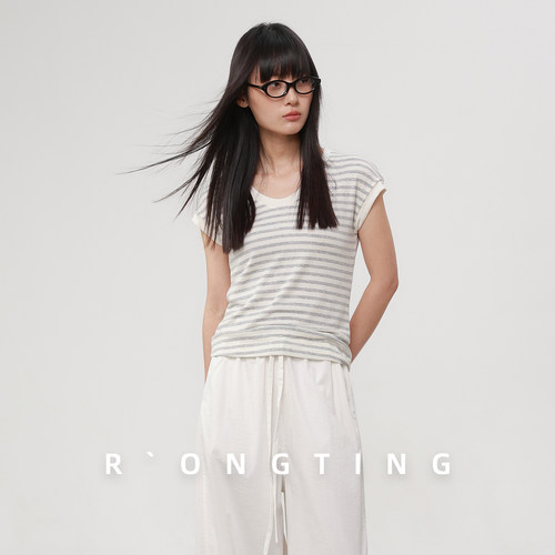 绒汀 RONGTONG 【零感超软弹】莫代尔+桑蚕丝T恤