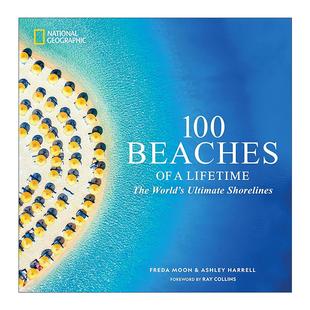 海滩 100 英文版 书籍 英文原版 精装 Lifetime Beaches 海岸线 世界美丽 100个一生难忘 进口英语原版 旅游推荐