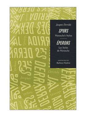 英文原版 Spurs 马刺 尼采的风格 Jacques Derrida雅克·德里达 英文版 进口英语原版书籍