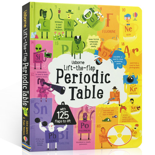 Lift-The-Flap Periodic Table STEM 英文原版 元素周期表翻翻书 英文版儿童英语趣味科学 精装 原版书籍
