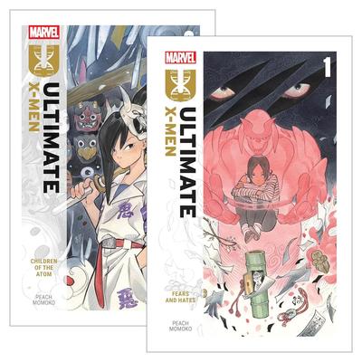 英文原版 Ultimate X-Men by Peach Momoko 终极X战警系列2册 恐惧与憎恨/原子之子 奇幻漫画 桃桃子 英文版 进口英语原版书籍