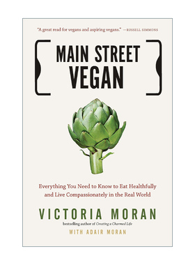 英文原版 Main Street Vegan 主流素食主义者 绿色健康饮食 Victoria Moran 英文版 进口英语原版书籍