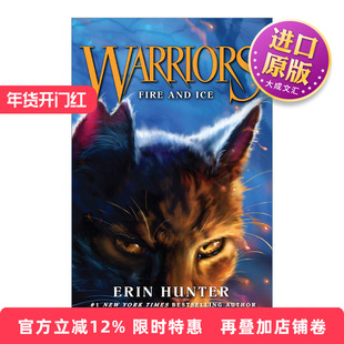 英文原版小说 Warrior Cats 2 Fire And Ice 猫武士首部曲2 寒冰烈火 英文版 进口英语原版书籍