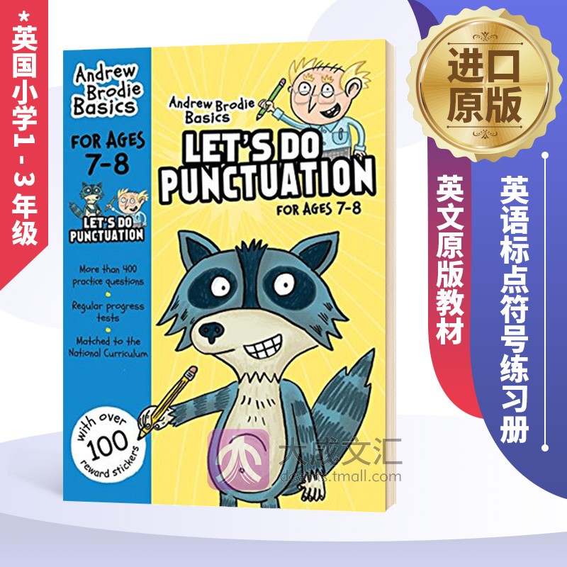 Let's do Punctuation 7-8岁英国小学1- 3年级英语标点符号练习册英文原版教材安德鲁布鲁迪Andrew Brodie英文版进口原版书籍