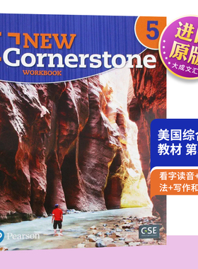 美国ESL综合小学教材 第5级 练习册 New Cornerstone Grade 5 Workbook 英文原版 英文版 Pearson 进口原版英语书籍