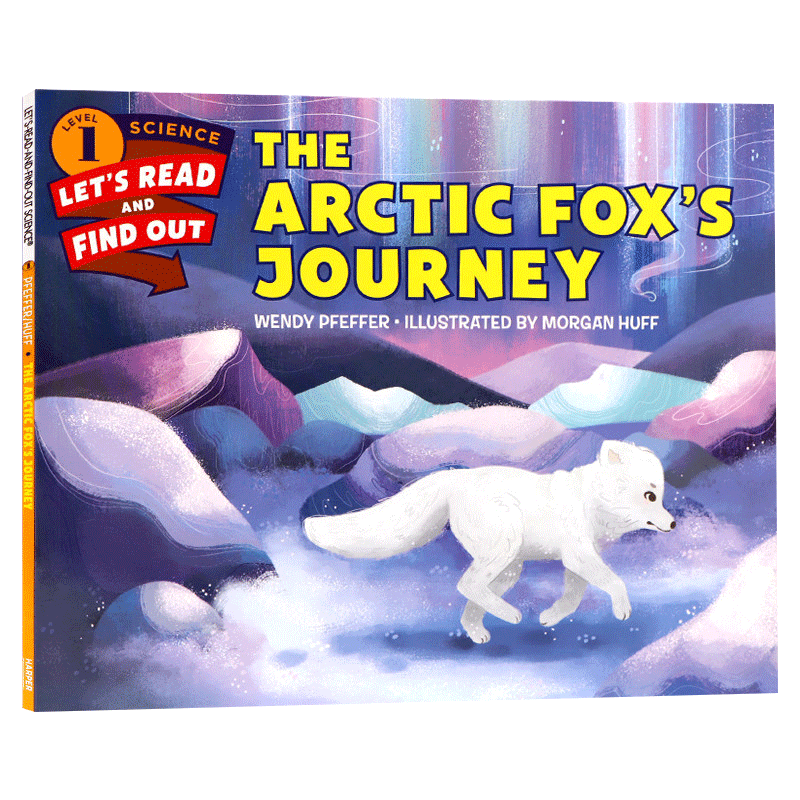 英文原版绘本阅读并发现1阶段 The Arctic Fox’s Journey 北极熊之旅 儿童动物科学启蒙绘本 亲子睡前图画故事书 课外阅读书籍
