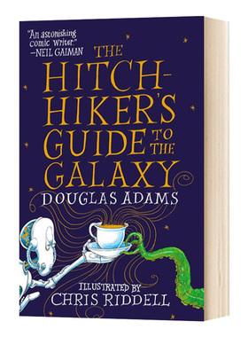 精装 银河系漫游指南 Chris Riddell插图版 英文原版 The Hitchhiker s Guide to the Galaxy Illustrated Douglas Adams 英语小说