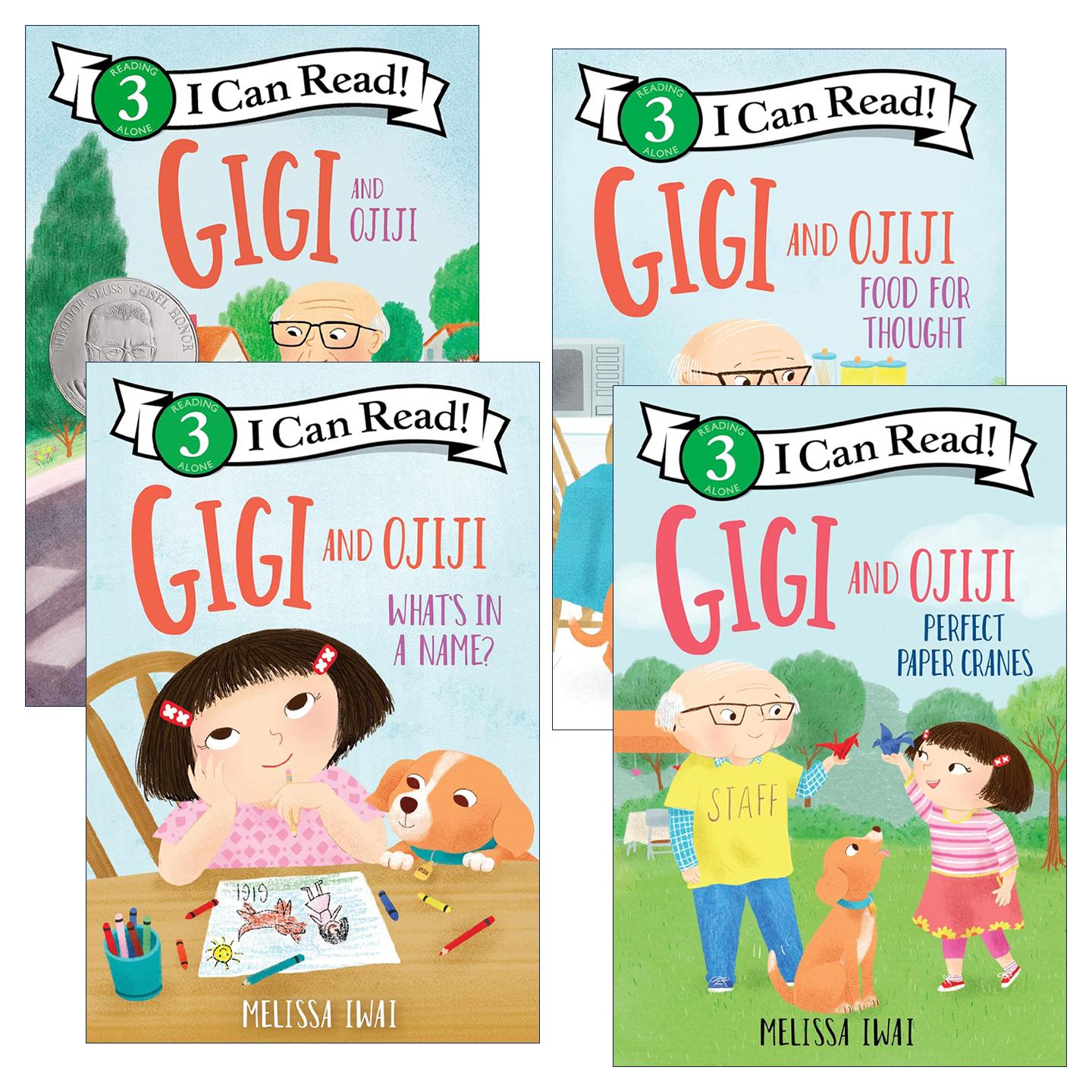 英文原版 Gigi and Ojiji 吉吉与爷爷系列4册 I Can Read level 3 小学生英语启蒙故事书 英文版 进口英语原版书籍