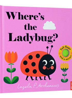 Where's the Ladybug 瓢虫在哪里 英文原版绘本 幼儿英语启蒙纸板触摸翻翻书 英文版进口原版书籍儿童图书