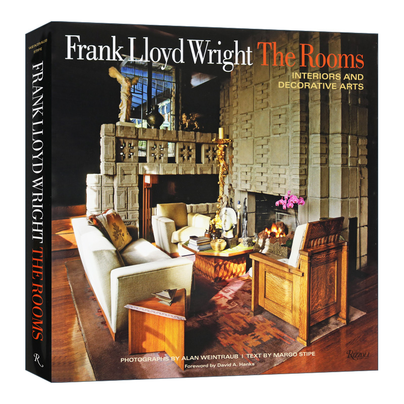 英文原版 Frank Lloyd Wright The Rooms 建筑大师赖特 室内与装饰 精装 英文版 进口英语原版书籍