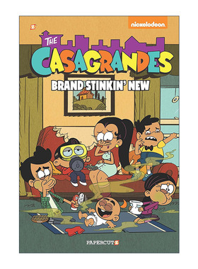 英文原版 The Casagrandes 3 Brand Stinkin New 喧闹一家亲外传3 儿童全彩幽默漫画 英文版 进口英语原版书籍