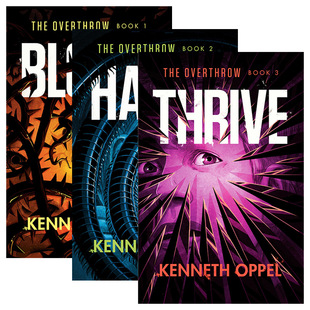 英文原版 The Overthrow 击败系列3册 儿童科幻冒险小说 普林兹奖得主Kenneth Oppel 英文版 进口英语原版书籍