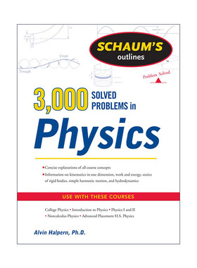 英文原版 Schaum's 3000 Solved Problems in Physics 物理3000题 英文版 进口英语原版书籍