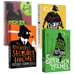 Alma The 侦探悬疑小说 英文原版 Junior 进口英语原版 Holmes 英文版 Sherlock 书籍 福尔摩斯4册经典 Classics 儿童文学经典