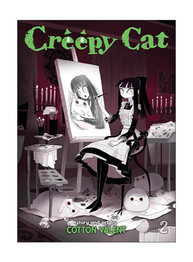 英文原版 Creepy Cat Vol.2 猫和我的奇妙生活 卷二 幽默漫画 Cotton Valent 英文版 进口英语原版书籍