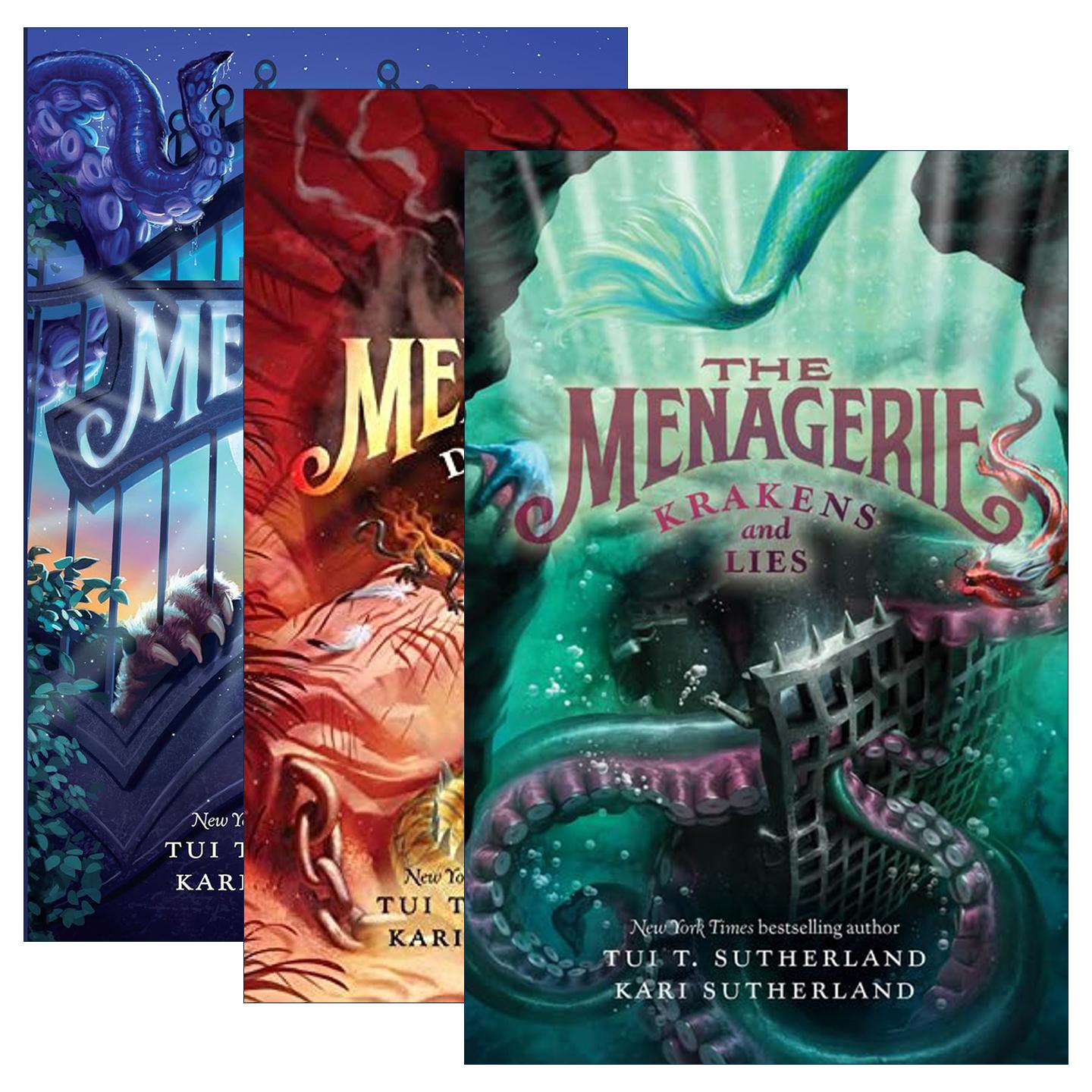 英文原版 The Menagerie 神奇动物园系列1-3册 奇幻魔法小说 受审判的龙 胡扯与谎言 英文版 进口英语原版书籍